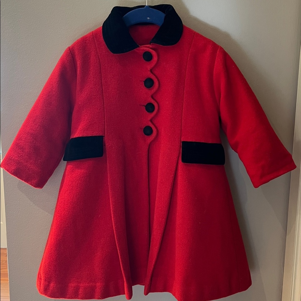 Red Holiday Coat - Size 2